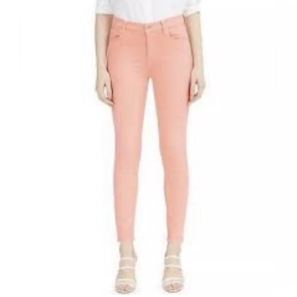7 for all mankind peach stretch ‘the skinny’ jeans Tight Pants Style Fashions